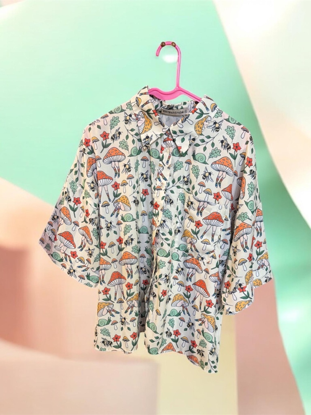 Funky Mushroom Button-Down